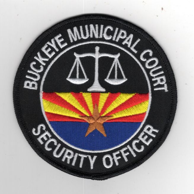 BUCKEYE CITY COURT, SECURITY OFFICER SHOULDER PATCH - SEW ON.